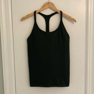 Athleta dark green work out top with built in bra